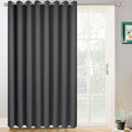 Yakamok Extra Wide Blackout Curtain for Sliding Glass Door, Grommet Thermal Insulated Room Divider Curtain 100W x 84L inch, Room…