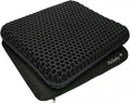 Helishy Egg Gel Seat Cushion, Breathable Gel Cushion Chair Pads with Non-Slip Cover for Home Office Car Wheelchair, Honeycomb Design Egg Se…