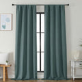 Simplebrand Ava Dark Green Blackout Curtains for Bedroom 96 Inches Long 2 Panels, Solid Thermal Insulated, Energy Saving Nursery Window Tre…