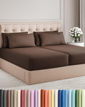 Split King 7 Piece Sheet Set - Comfy Breathable & Cooling - Hotel Luxury Bedding for Women, Men, Kids, Teens & Children - 1 Flat & 2…