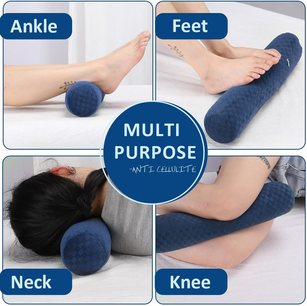 AntiCellulite everyday comfort Cervical Neck Roll, Comfortable and Highly Resilient Bolster Pillows, Round Neck Pillows Support for…