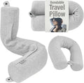 Dot&Dot Twist Memory Foam Travel Pillow for Airplane, Car and Home, Travel Neck Pillow for Sleeping, Airplane Pillow for Neck Suppor…