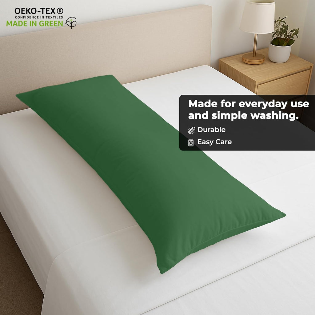 Royalelinens ROYALE LINENS Body Pillow Cover - Double Brushed 1800 Microfiber - 20"x54" with Hidden Zipper Closure - Wrinkle & Fade Resista…
