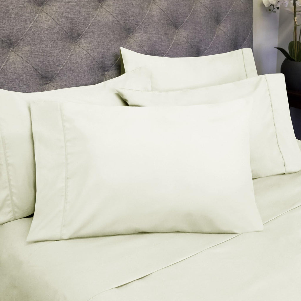 Cal King Size Bed Sheets - 6 Piece 1500 Supreme Collection Fine Brushed Microfiber Deep Pocket California King Sheet Set Bedding - 2…