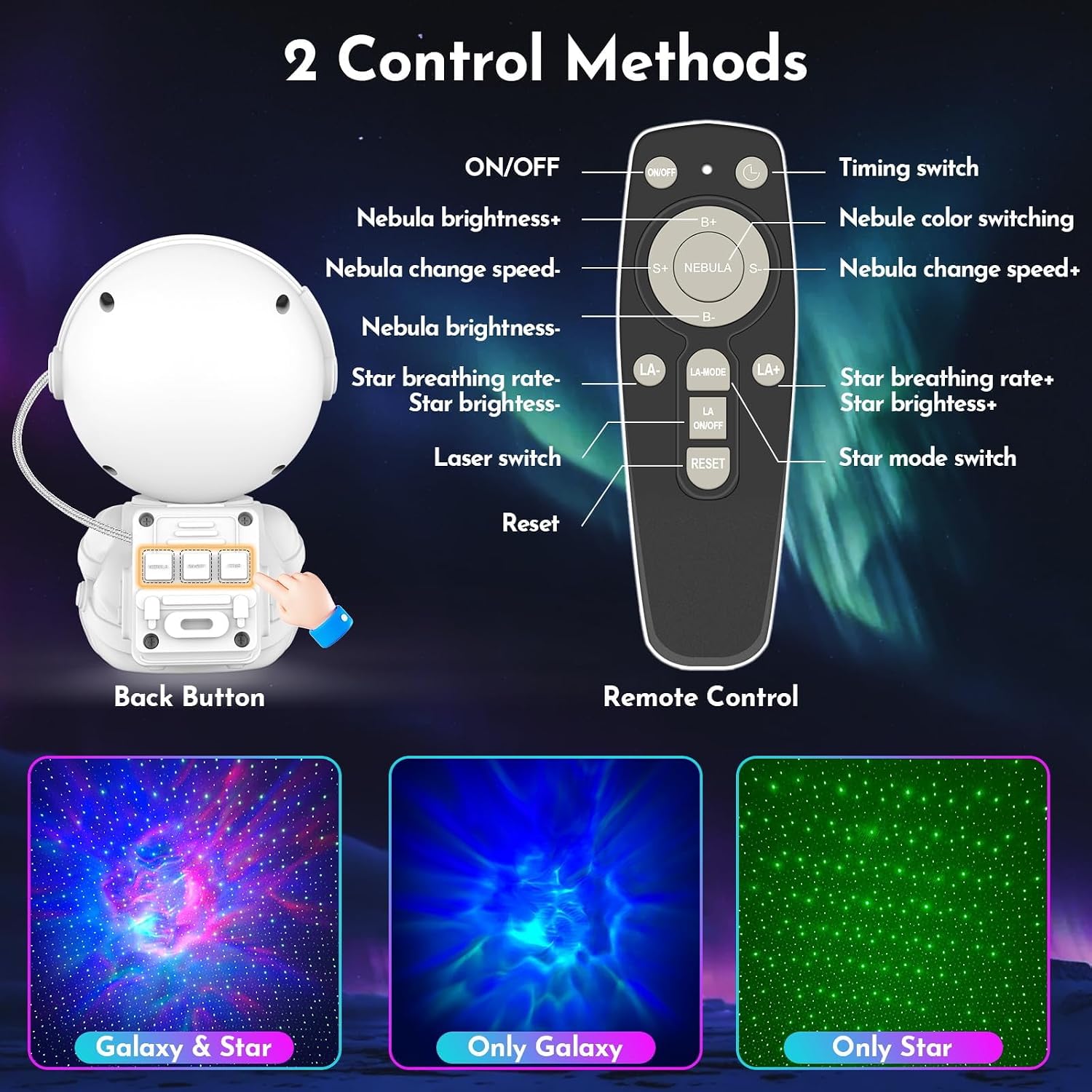 Astronaut Galaxy Projector for Bedroom Decor, Birthday Gifts for Adults Teen Girl Gifts Ambient Lighting, Ceiling Space Star Night Light…
