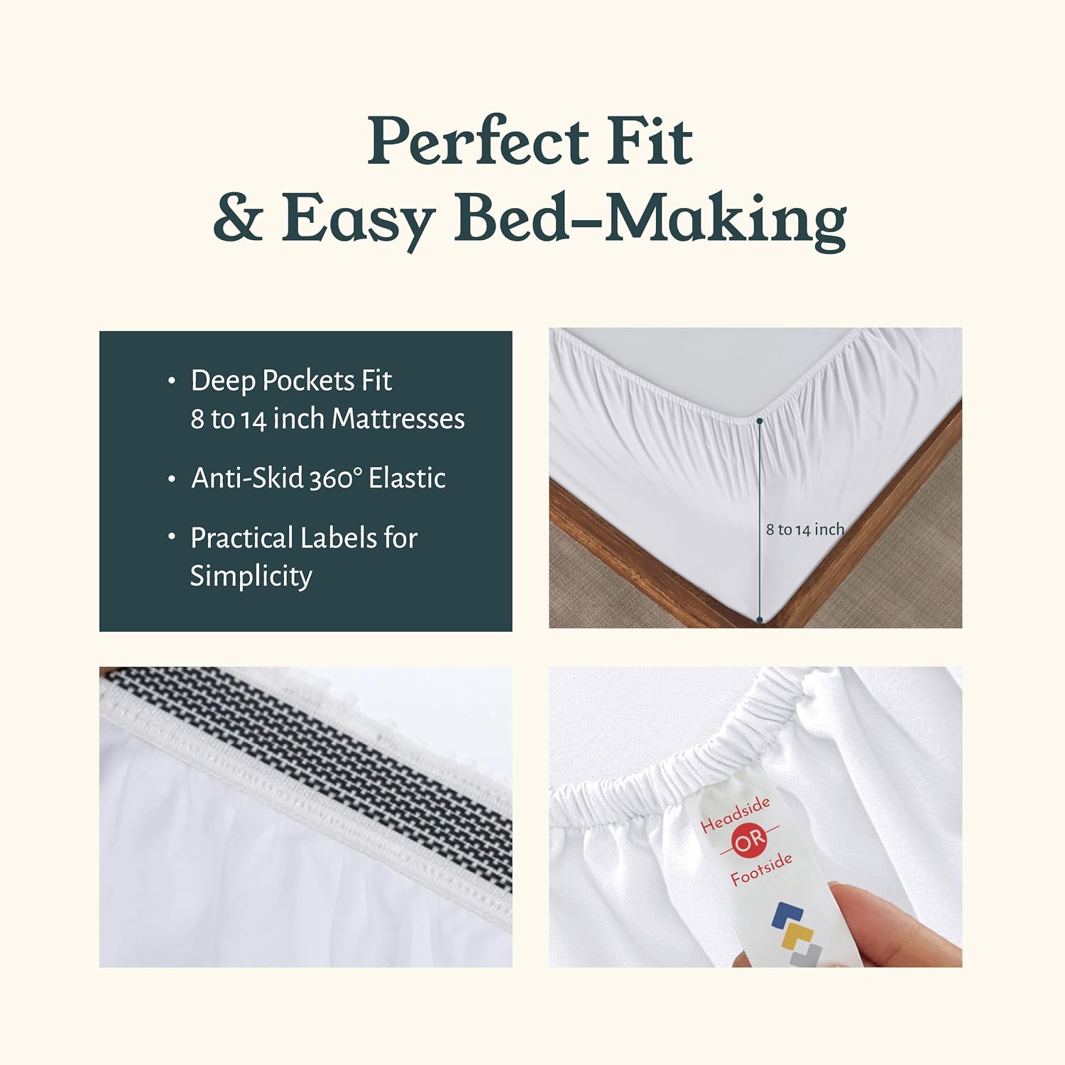 CaliforniaDesignDen California Design Den Pack of 2 Twin Sheets Set - 100% Organic Cotton, Crisp and Breathable Percale Feel, Deep Pocket W…