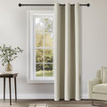 ChrisDowa Blackout Curtains 78 inches Long for Bedroom - Grommet Thermal Insulated Room Darkening Curtains for Living Room (1 Panel, Beige,…
