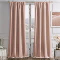 Joydeco Candy Pink Velvet Curtains 84 Inches 2 Panels, Luxury Thermal Insulated Soft Pink Curtains for Bedroom & Living Room, Room Darkenin…