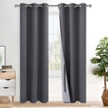 Xwzo 100% Blackout Curtains 84 Inches Long - Heat and Full Light Blocking, Thermal Insulated Window Panels with Grommets for Bedroom/Nurser…