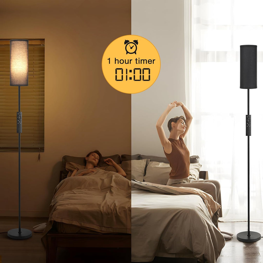 Ambimall 64'' Floor Lamps for Living Room with Remote Control and Stepless Dimmable Colors Temperature & Brightness, 9W Bulb…
