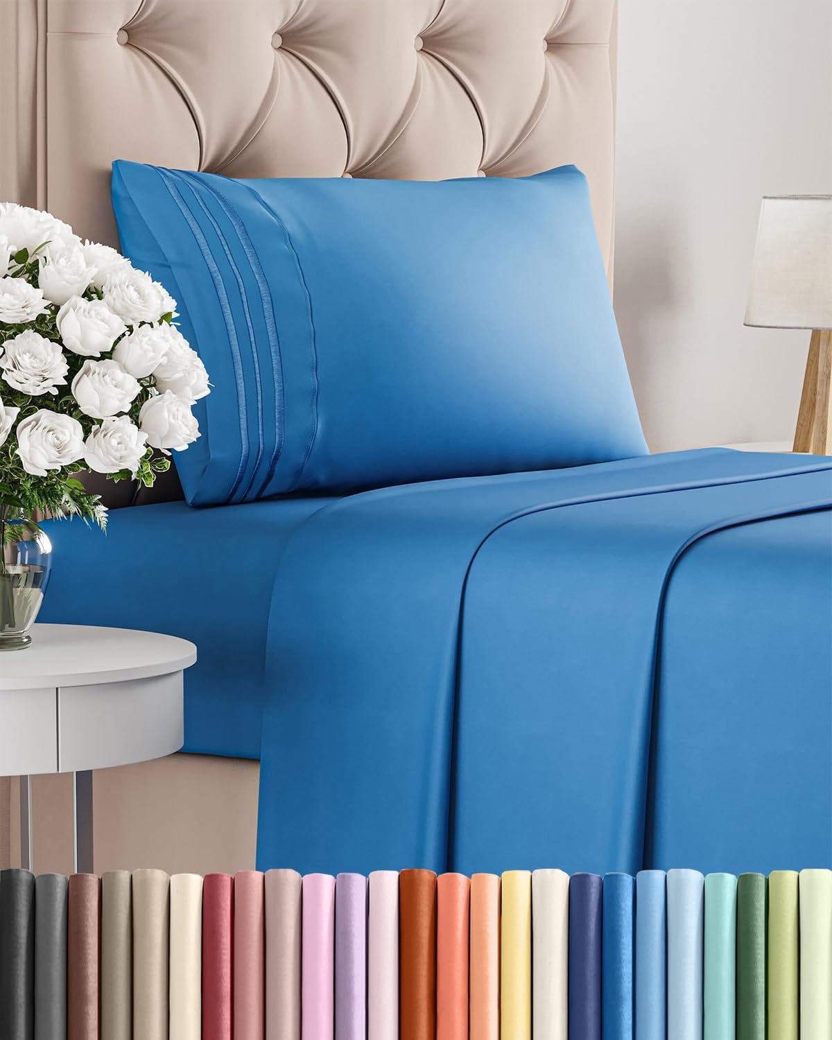 Twin Size 3 Piece Sheet Set - Comfy Breathable & Cooling Sheets - Hotel Luxury Bed Sheets for Women and Men - Deep Pockets, Easy-Fit…