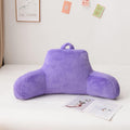 Aimuan Reading Pillow Bed Rest Pillow with Arms Rabbit Fur Cushion for Adults Teens Incline Rest Sitting up & Sleeping Snoring Pillow…