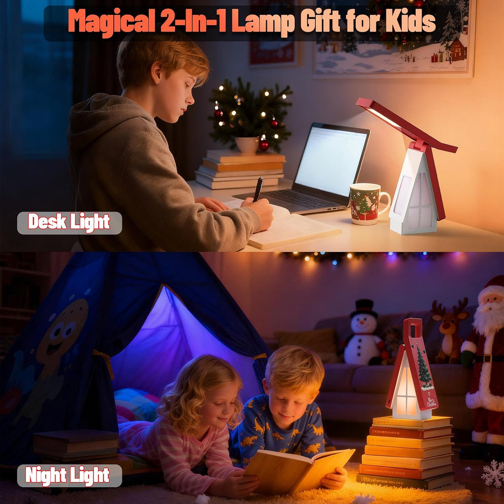 Bedside Table Lamp for Kids, Rechargeable Small Cordless Table Lamp, 3 Color Modes, Dimmble Nightstand Lamp Touch Control, Foldable Desk…