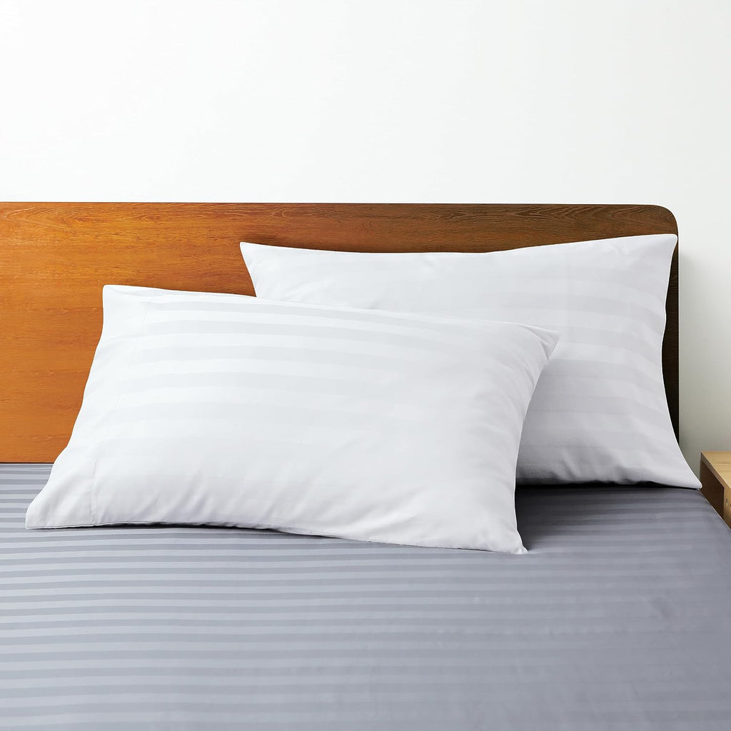 ShunjieHome 100% Egyptian Cotton Pillow Cases Set of 2, Standard Size 400 Thread Count Cooling Pillowcases, Soft and Breathable Pillow Cove…