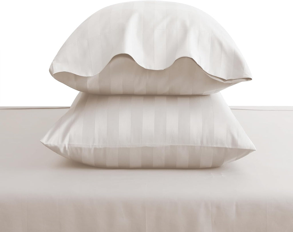 ShunjieHome 100% Egyptian Cotton Pillow Cases Set of 2, King Size 400 Thread Count Cooling Pillowcases, Soft and Breathable Pillow Covers w…