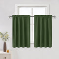 DWCN Blackout Curtains for Living Room Thermal Insulated, Energy Saving & Noise Reducing Bedroom Curtains, Olive Green, W 52x L 36 Inch…