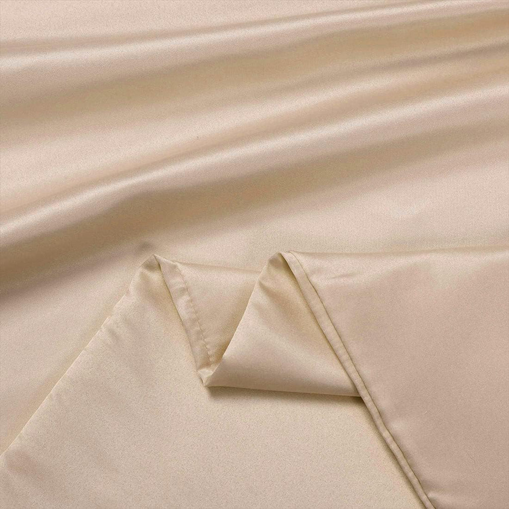 uxcell Body Pillow Cover 20x60 Inch Khaki Silky Satin Body Pillowcases for Hair and Skin Luxury Cooling Soft Smooth Washable