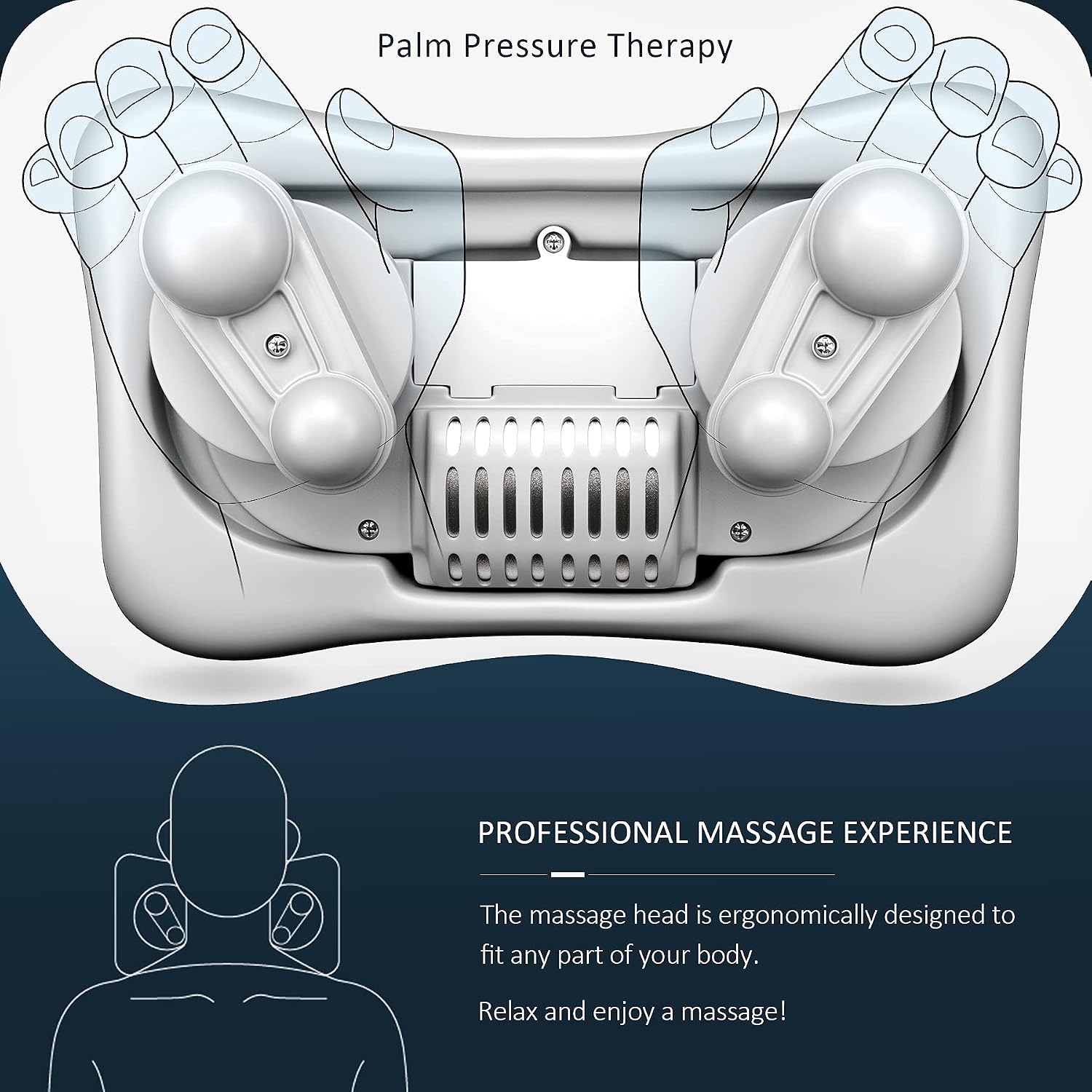 Viktorjurgen VIKTOR JURGEN Shiatsu Back Massager with Heat - Kneading Massage Pillow for Neck, Shoulder - Christmas Gift for Women, Men, Da…