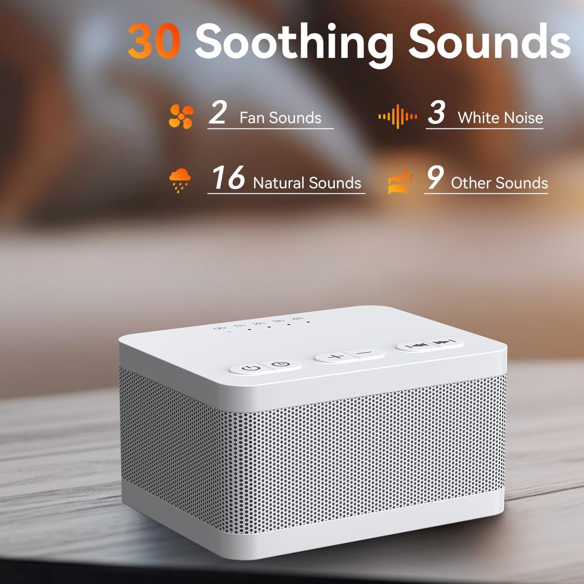 DailyBody Sound Machine White Noise Machine with 30 Soothing Sounds 32 Levels Volume 5 Timers and Memory Function Effectively Blocks Noise…