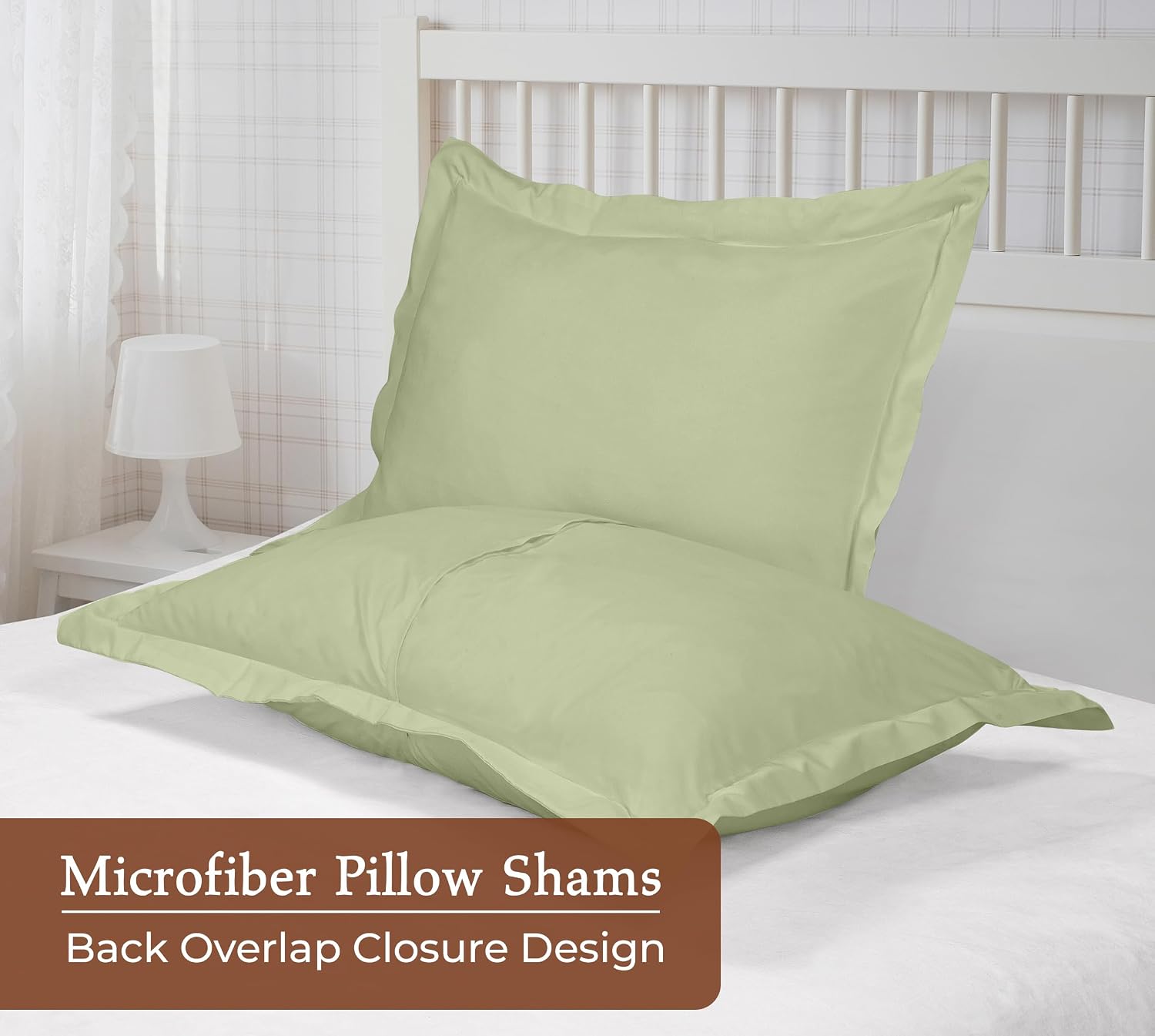 Royalelinens Royale Linens Pillow Shams 2 Pack Standard Size 20x26 Inch - 1800 Microfiber - Bed Pillow Shams, Wrinkle Resistant Super Soft…