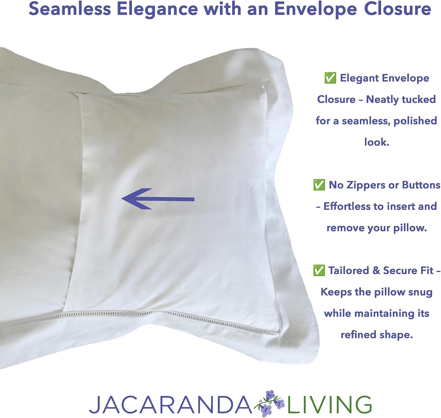 Jacaranda Living Embroidered Boudoir Decorative Throw Pillow Covers, 100% Cotton for Couch, Bedroom, Home & Lumbar Support, Floral Design…