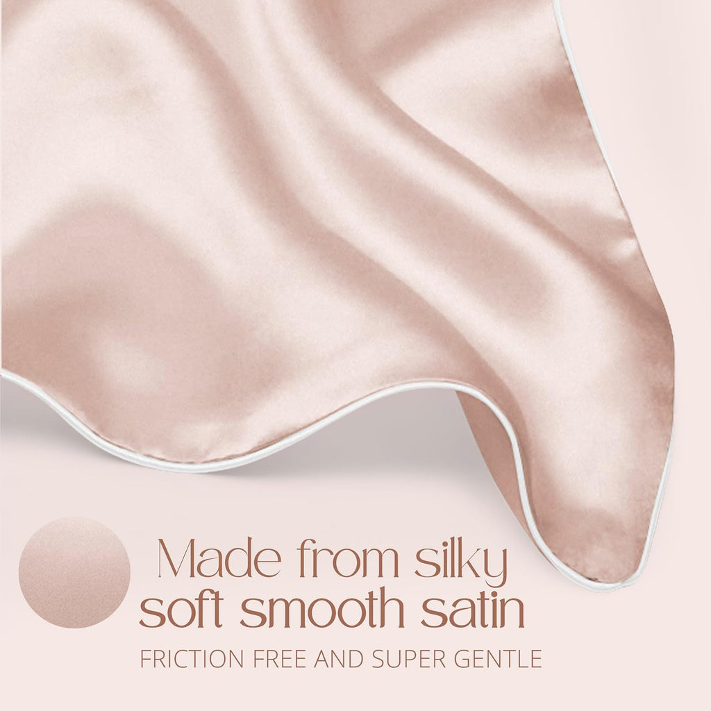 Gracecompany Grace & Company Silky Satin Pillowcase for Hair & Skin, Oeko-Tex Certified Satin Silk Pillowcase with Zipper - Ultra Smooth Pi…