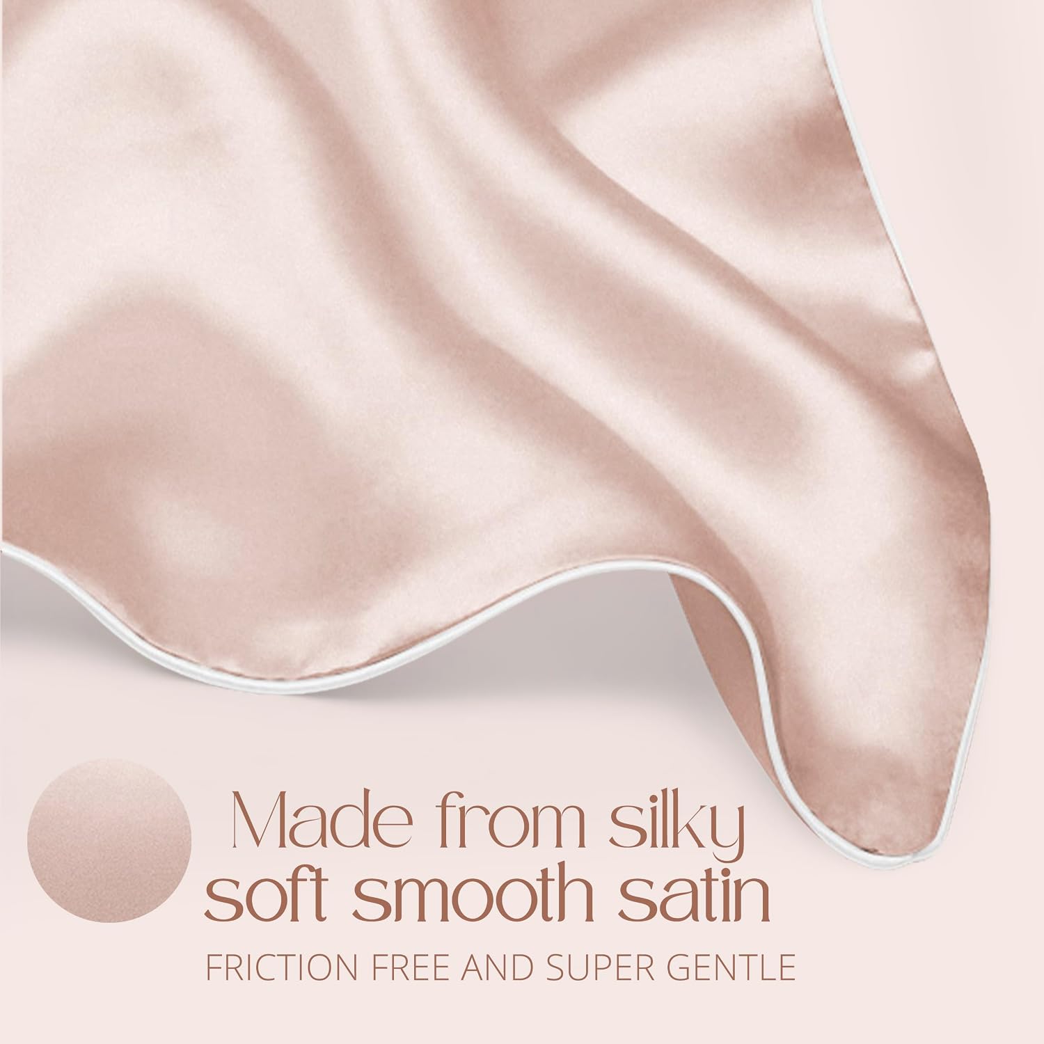 Gracecompany Grace & Company Silky Satin Pillowcase for Hair & Skin, Oeko-Tex Certified Satin Silk Pillowcase with Zipper - Ultra Smooth Pi…