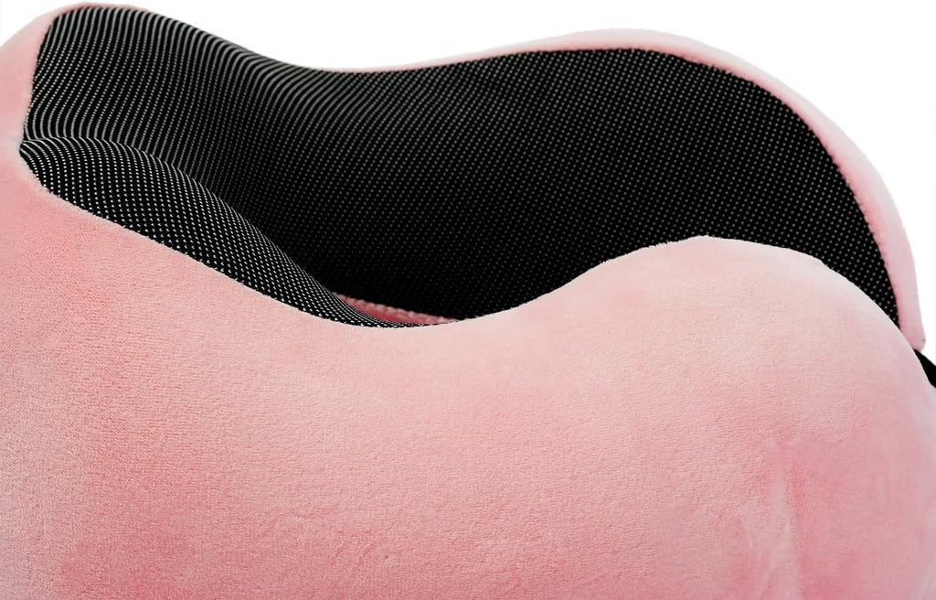 Makimoo Memory Foam Travel Pillow, Neck Pillow with 360-Degree Head Support, Comfortable and Lightweight, Ideal for Sleeping on Airplane, C…