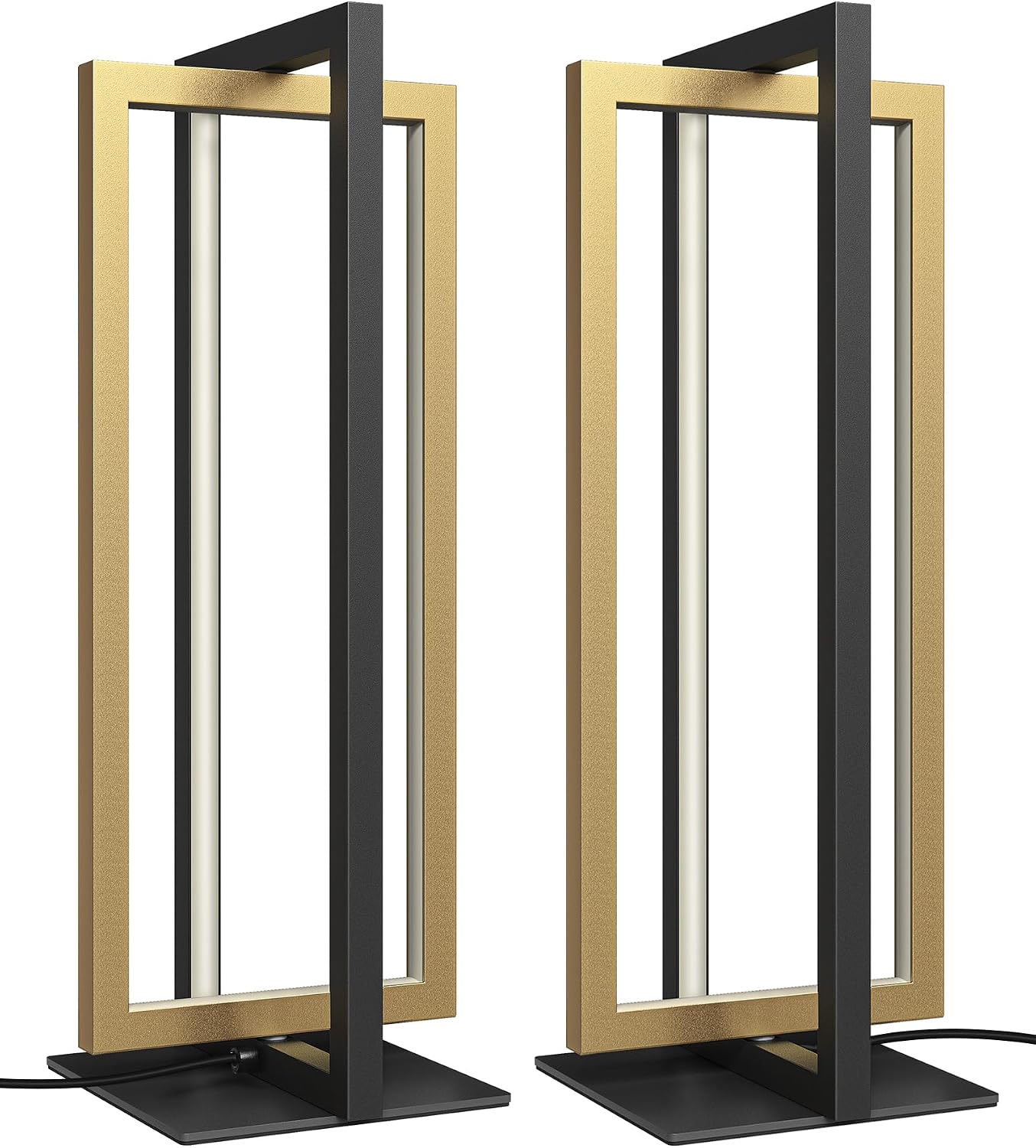 EDISHINE LED Table Lamp Set of 2, 3 Color Temperatures Modern Nightstand Lamp (3000K 4500K 6000K), MAX 750LM Dimmable Bedside Lamps for…