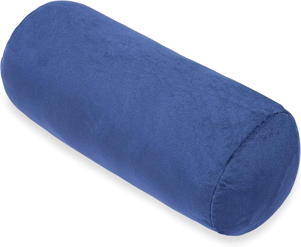 1Middleone 1 MIDDLE ONE Bolster Pillow with Removable Velvet Cover, Round Cylinder Neck Roll Pillow for Head, Back, Leg Support, Decorative…