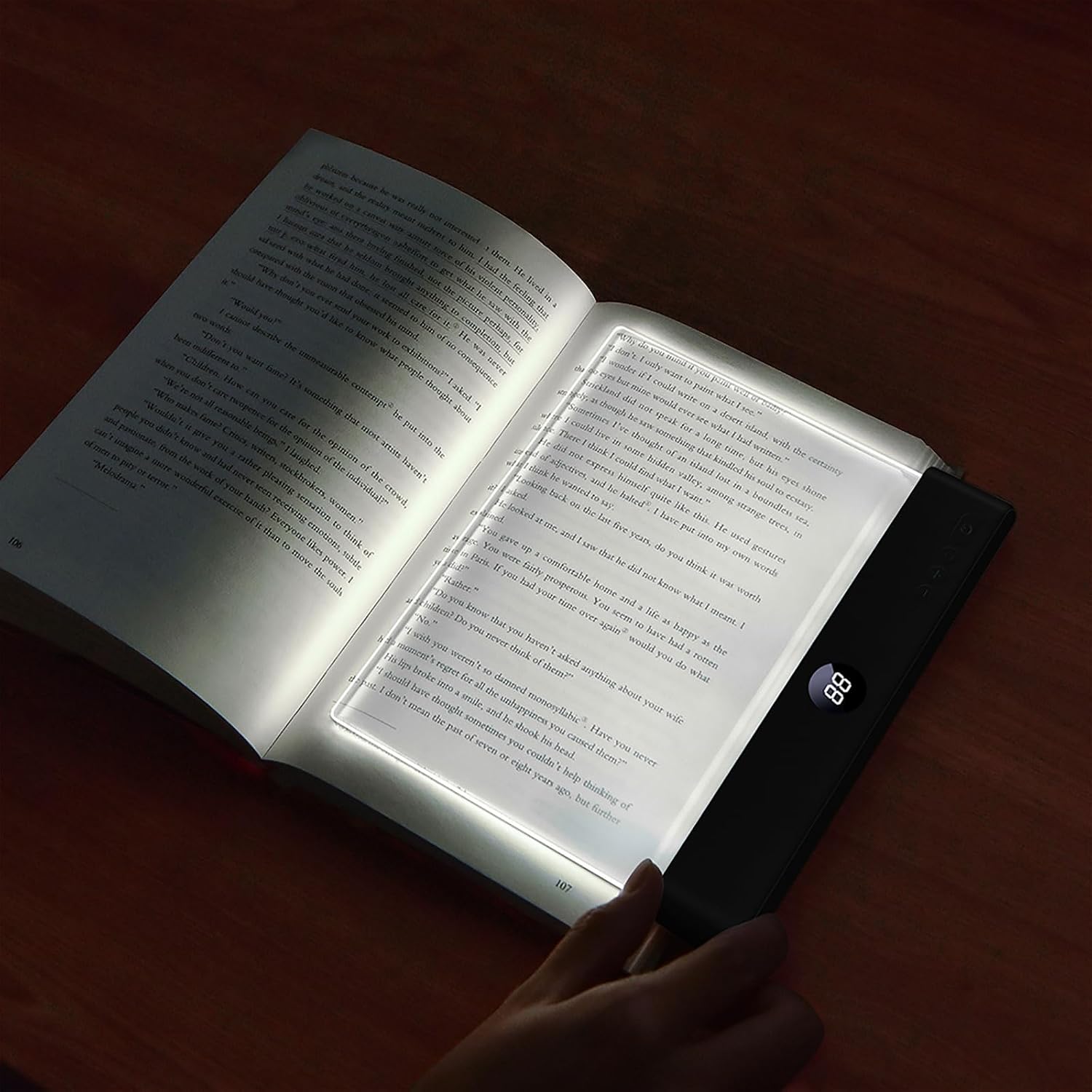 LED Book Light and Night Light 2 in 1, 3 Color Temperatures & Stepless Dimming, USB Rechargeable Reading Light with Timer for Night…