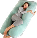 Amagoing 55 inches Pregnancy Pillows for Sleeping, U Shaped Maternity Full Body Pillow for Pregnant Women with Hip, Leg, Back, Belly Suppor…