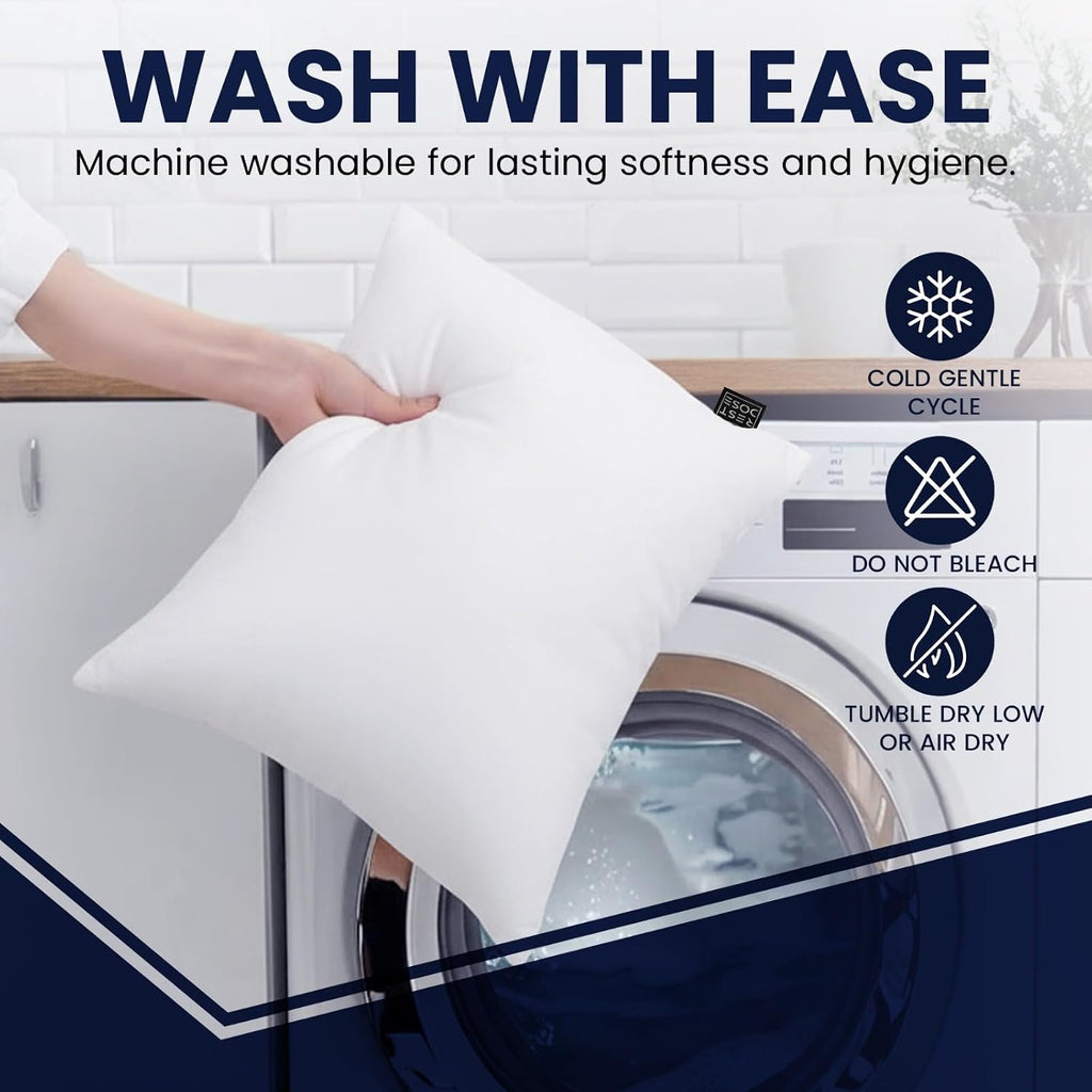 REST DOSE Bed Pillows for Sleeping, Set of 2 – Cooling, Hotel Quality with Soft Down Alternative Fill for Back, Stomach & Side Sleep…