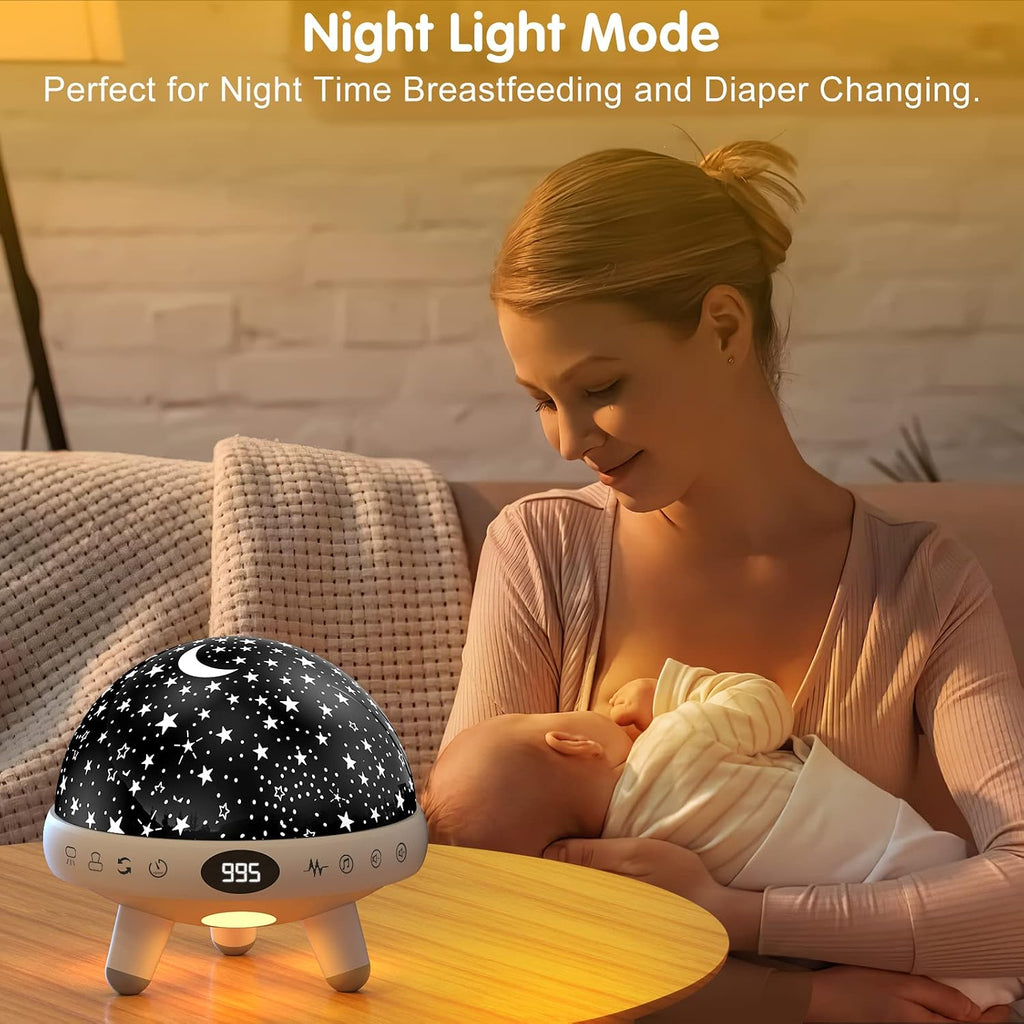 Yachance Kids Sound Machine with Night Light Projector,29 Soothing Sounds Baby Night Light Star Projector for Kids Room, White Noise Machine…