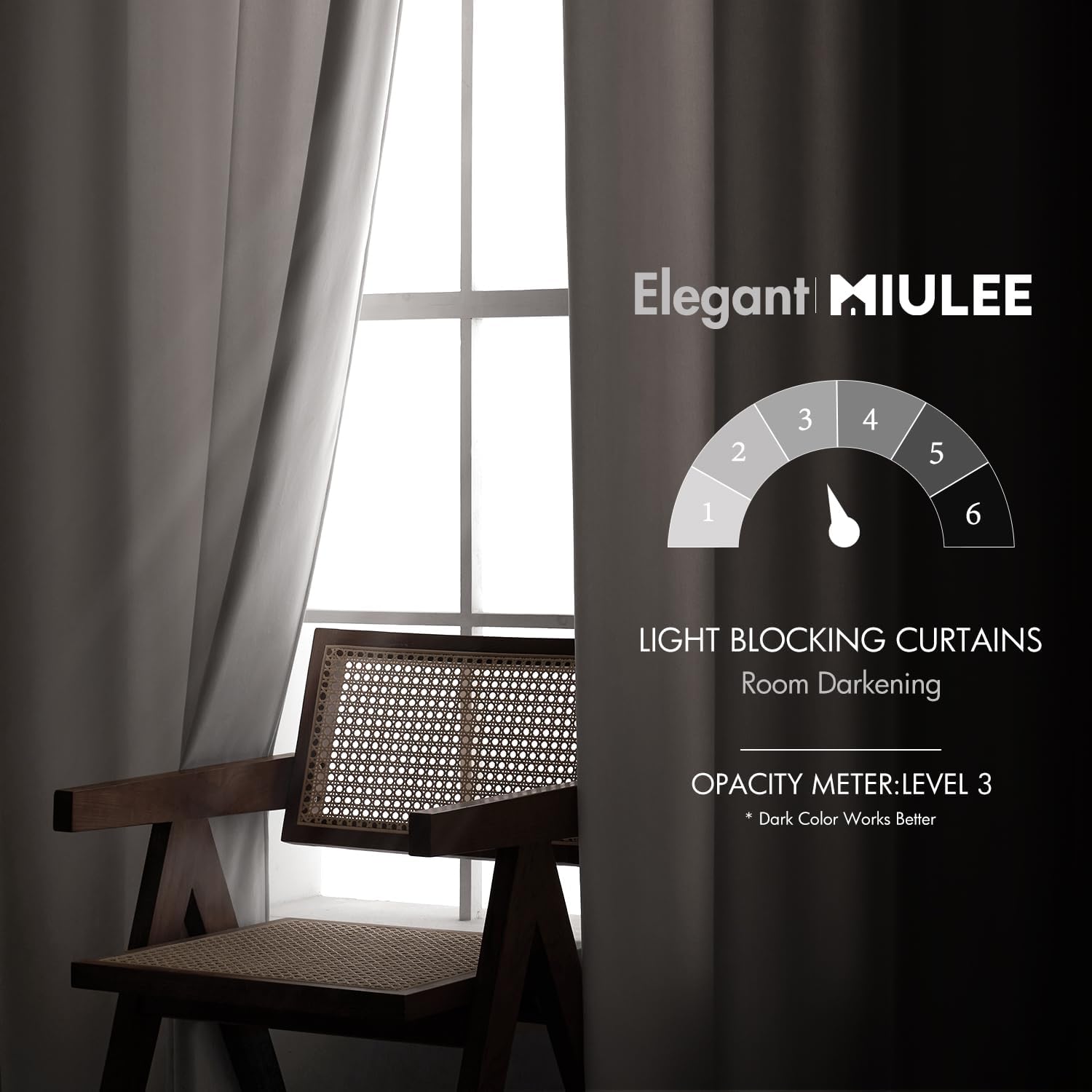 Miulee Greyish White Velvet Curtains 84 inches 2 Panels - Luxury Blackout Curtains for Bedroom Living Room Thermal Insulated Super Soft Win…