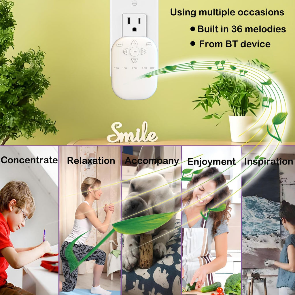 White Noise Machine, Wireless Connect with 36 Relaxing Sounds Including Nature and White Noise, Small Speaker for Home, Office, Hotel…