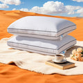 AiAngu Canadian Goose Down Pillow Queen Size Set of 2 Pack, 900+ Fill Power, 100% Cotton Shell, Luxury Hotel Quality Bed Feather Pillow for…