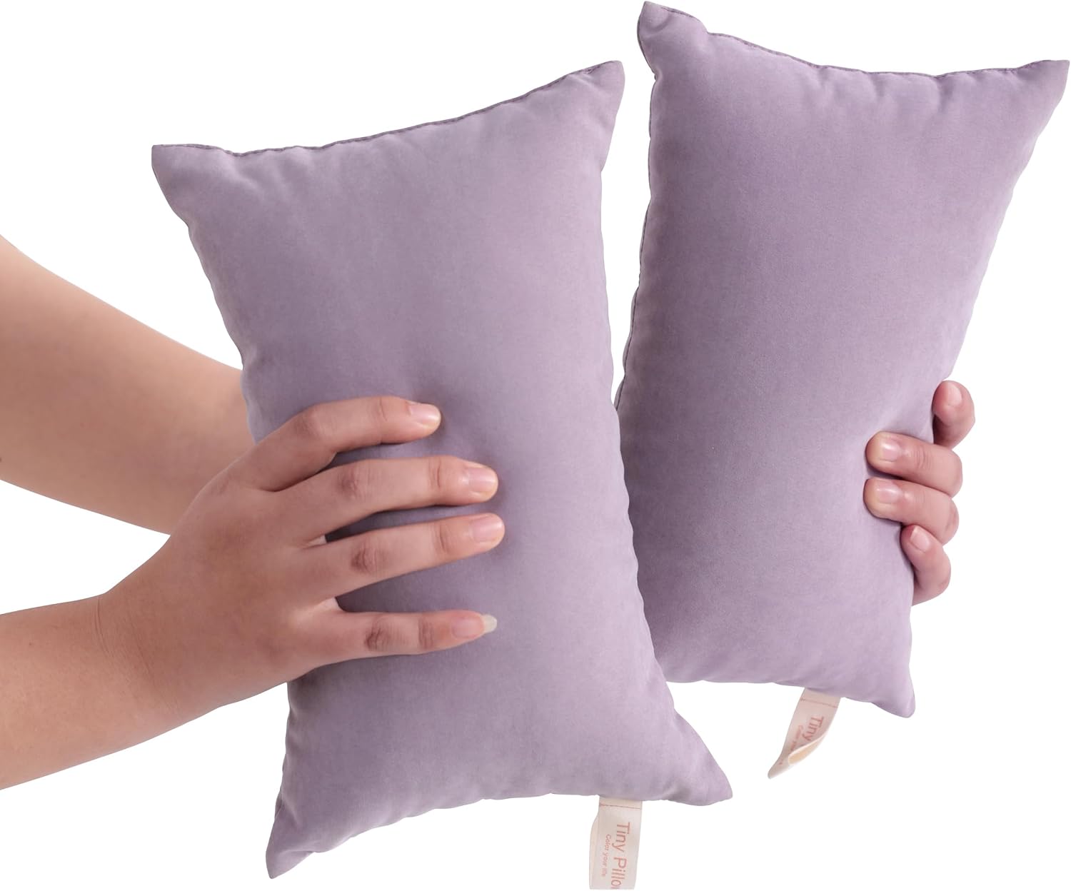 BEDSUM Tiny Pillows, 11x7 Mini Microfiber Small Pillow for Neck and Lumbar Support - Machine Washable Cushion for Office Desk…