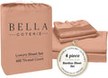Bella Coterie Luxury Bamboo Viscose 34” Split Top King Size Sheet Set | 1 Fitted Sheet for Sleep Number & Adjustable Beds | 100%…