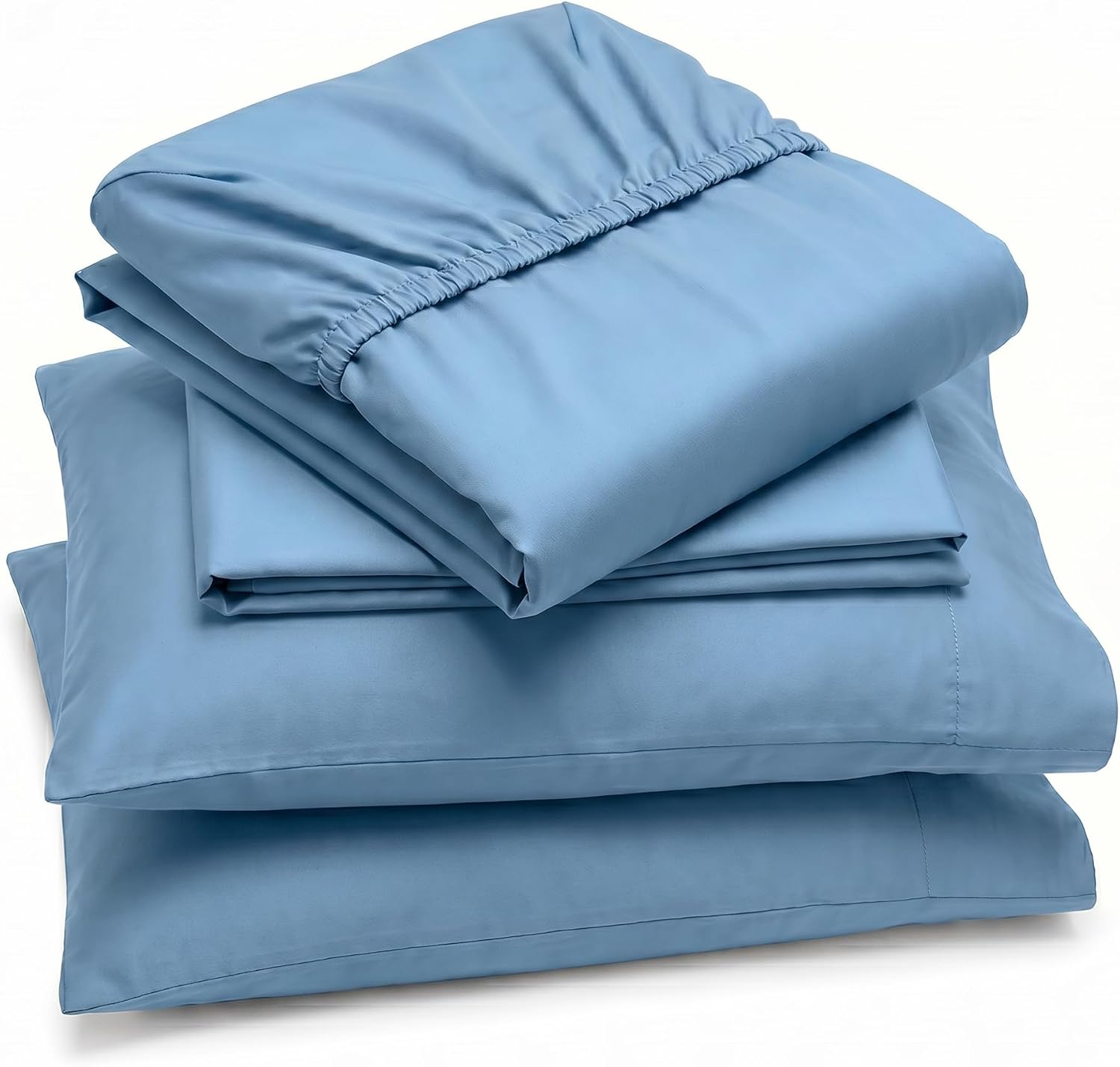 Perupima Peru Pima 415 Thread Count Percal Full Sheet Set - 100% Peruvian Pima Cotton, 4 Piece (Flat, Fitted, 2 Pillowcases) - Cooling, Cri…