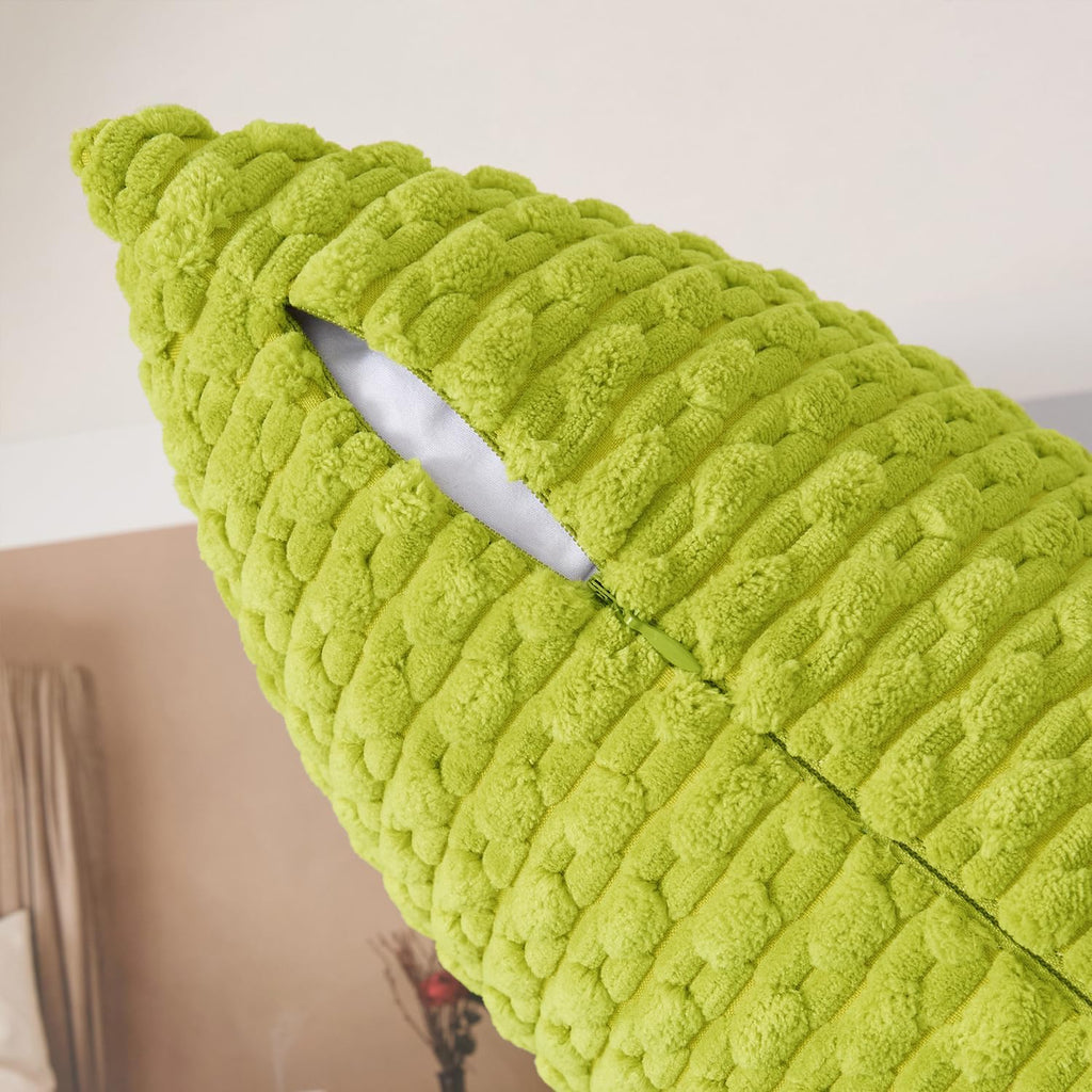KevinTextile Kevin Textile 14x36 Inch Long Lumbar 1 Pack Boho Decorative Throw Pillow Cover Soft Striped Corduroy Rectangle Cushion Case Fa…