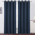 Lemomo Navy Blue Blackout Curtains 52 x 84 inch/Set of 2 Curtain Panels Room Darkening Bedroom Curtains 84 inch Blue