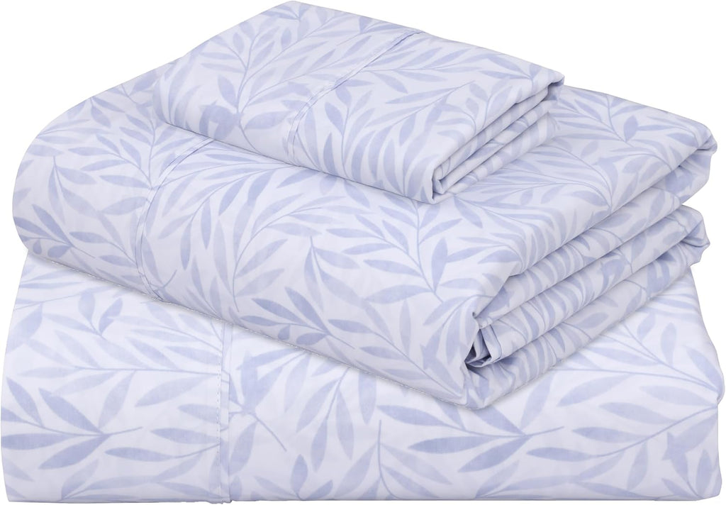 Zoyer 100% Cotton Sheets – Twin Size Percale Bedding, Cooling & Breathable, Durable with a Crisp, Soft & Comfortable Feel, 16" Deep Pocket,…