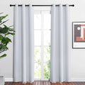 Nicetown Room Darkening Curtains for Living Room - easy maintenance Solid Thermal Insulated Silver Grommet Light Blocking Vertical Drapes…