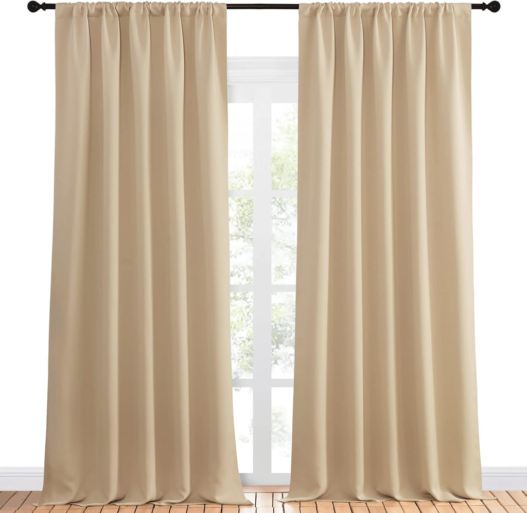 NICETOWN Room Darkening Curtains for Bedroom - Home Decoration Privacy Protection Thermal Insulated Solid Drapes/Draperies for Sliding…