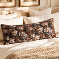 Haguko Vintage Floral Throw Pillow Covers 14x36 Long Lumbar Tapestry Chenille Soft Decorative Farmhouse Rectangular Accent Body Pill…