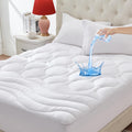 ELVEN HOME Twin XL Mattress Pad Waterproof, Soft Cooling Mattress Topper for College Dorm, Extra Long Twin Mattress Cover Protector…
