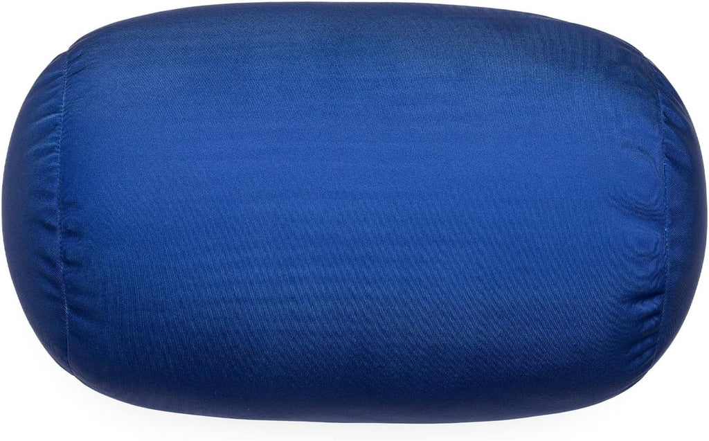 Squish Bean Bed Microbead Pillow Bolster Tube Body Pillow Smooth Cool Touch Fabric Neck & Back Support Throw Travel Pillow Fun Colors…