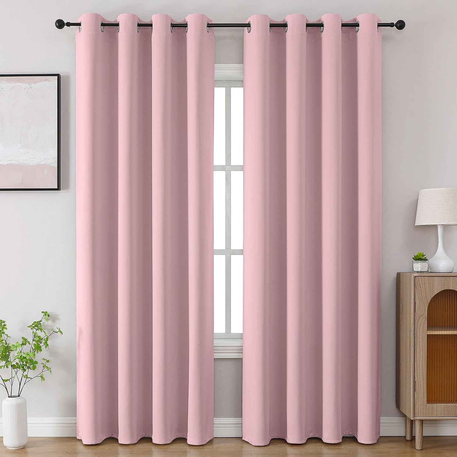 CUCRAF Blackout Curtains 84 inch Length 2 Panels Set, Room Darkening Drapes for Living Room Bedroom, Thermal Insulated Light Blocking…