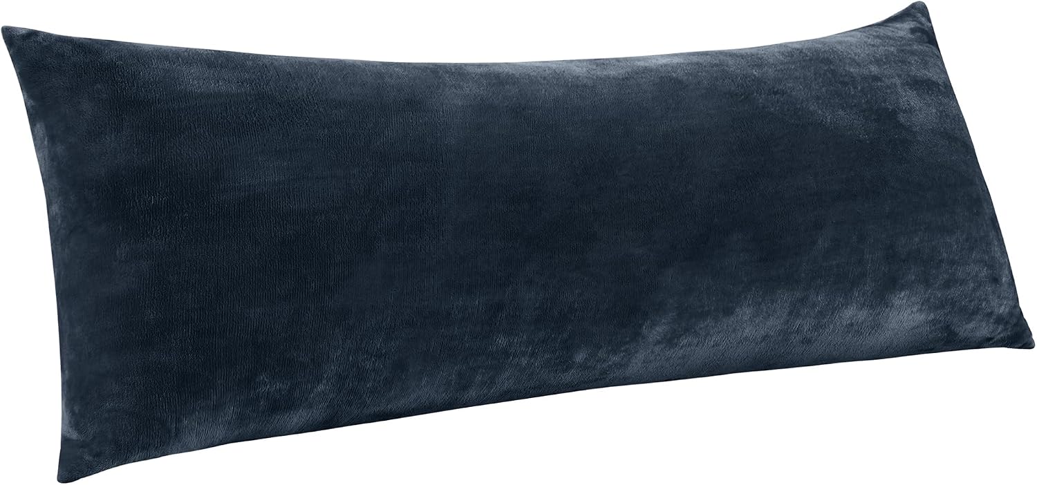 Bedelite Body Pillow Cover with Zipper Closure, Super Soft and Cozy Fuzzy Fleece Pillowcase 20 x 54 Inches, Luxury Fluffy Plush Long Body P…